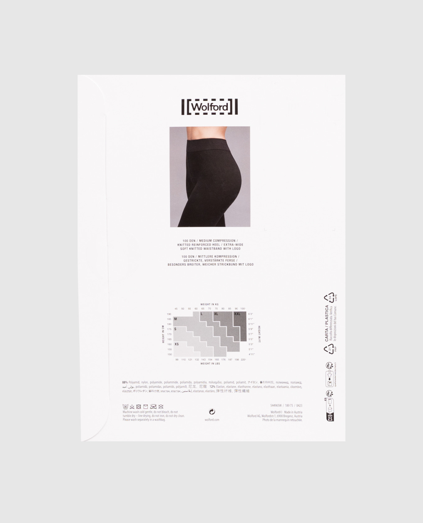 

Individual 100 Den black tights Wolford