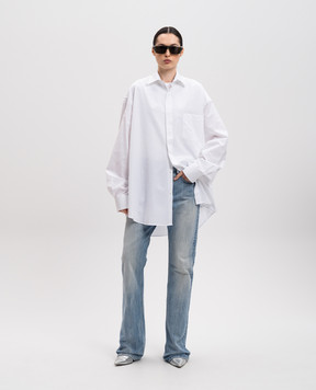Vetements White shirt with logo pattern UA66SH400W
