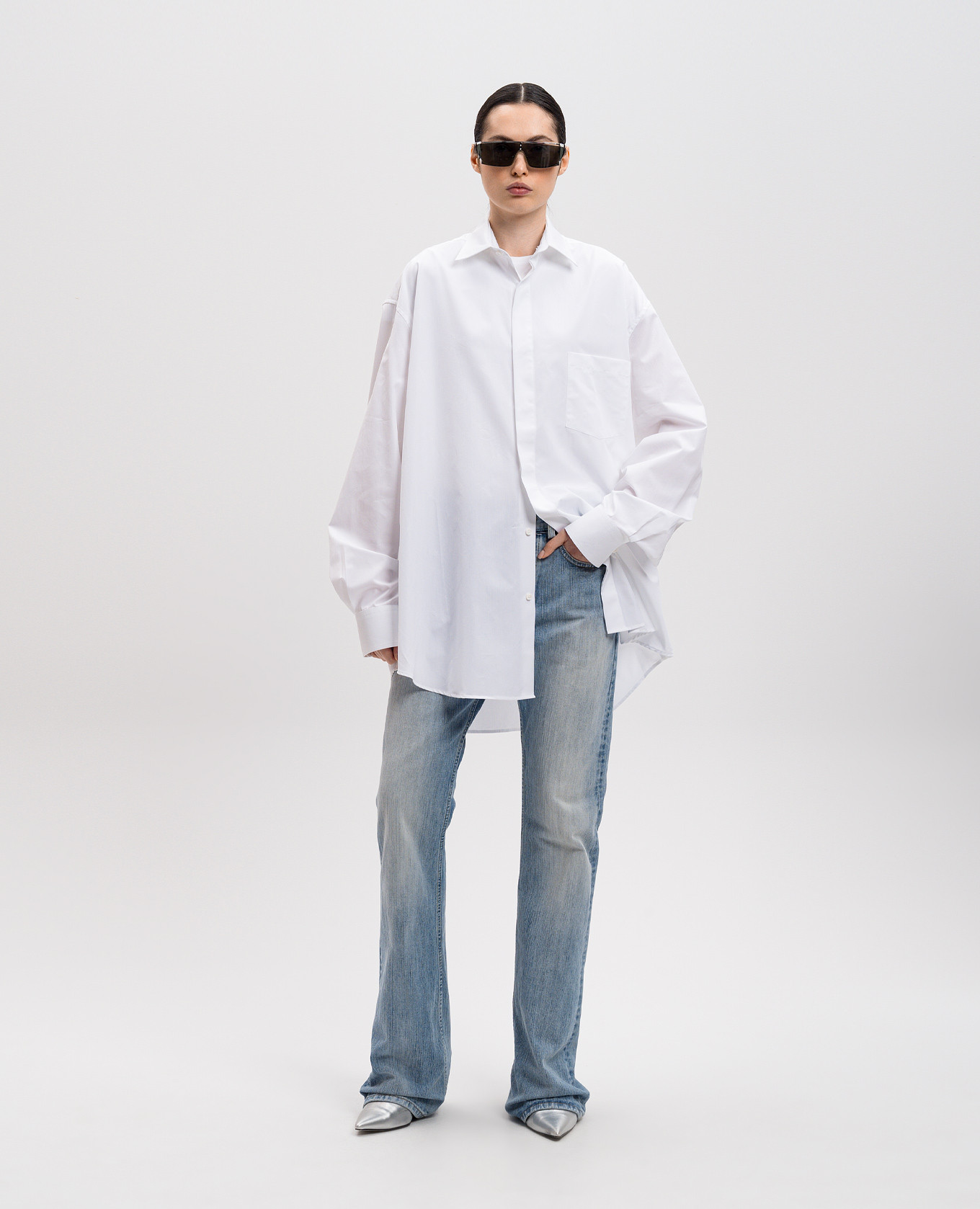 White shirt with logo pattern Vetements 2