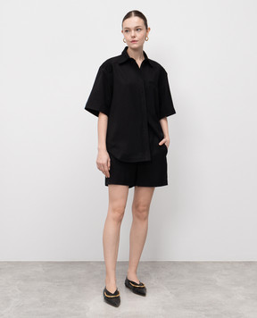Lou Lou Studio SIMAI black linen shorts SIMAI