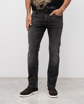 Versace Medusa Rock slim jeans in gray 10194611A15048