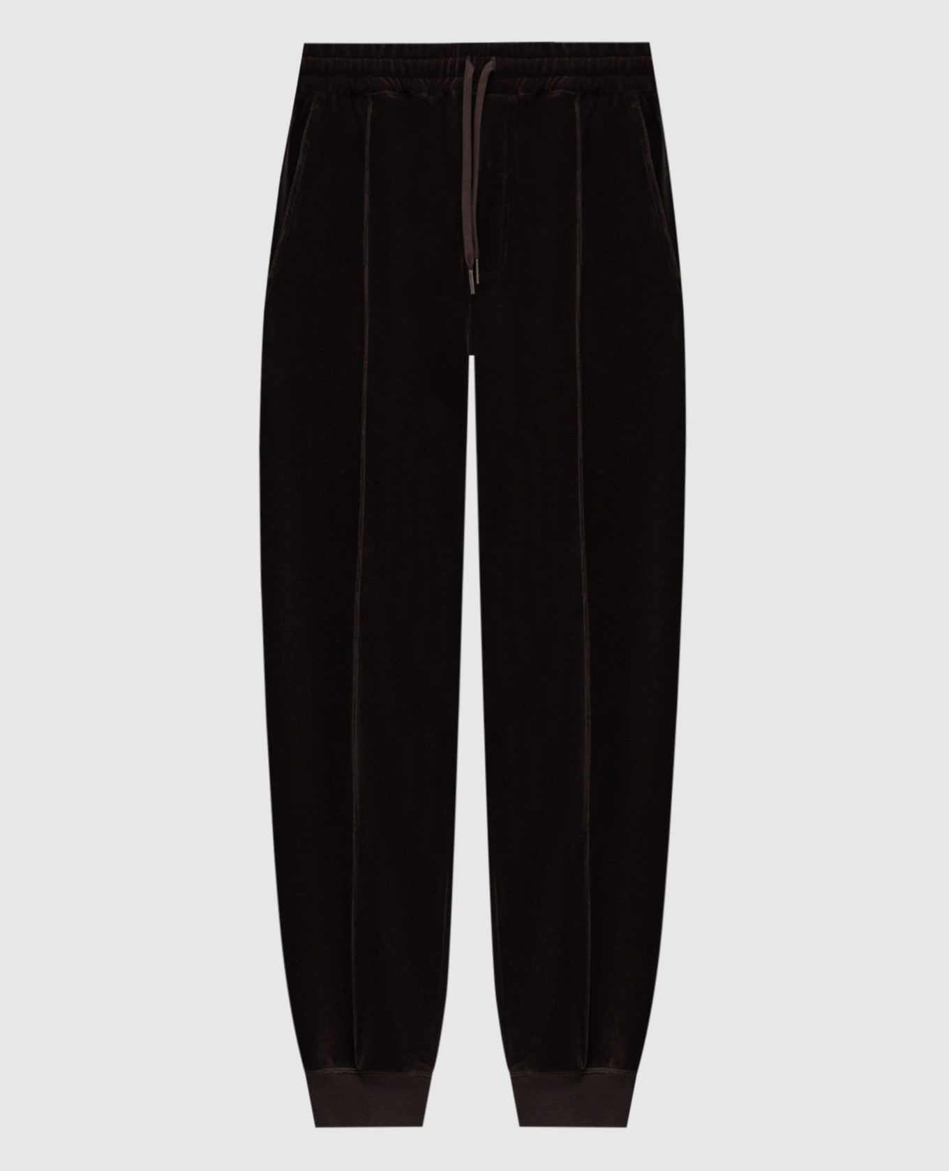 Brown velvet joggers Tom Ford