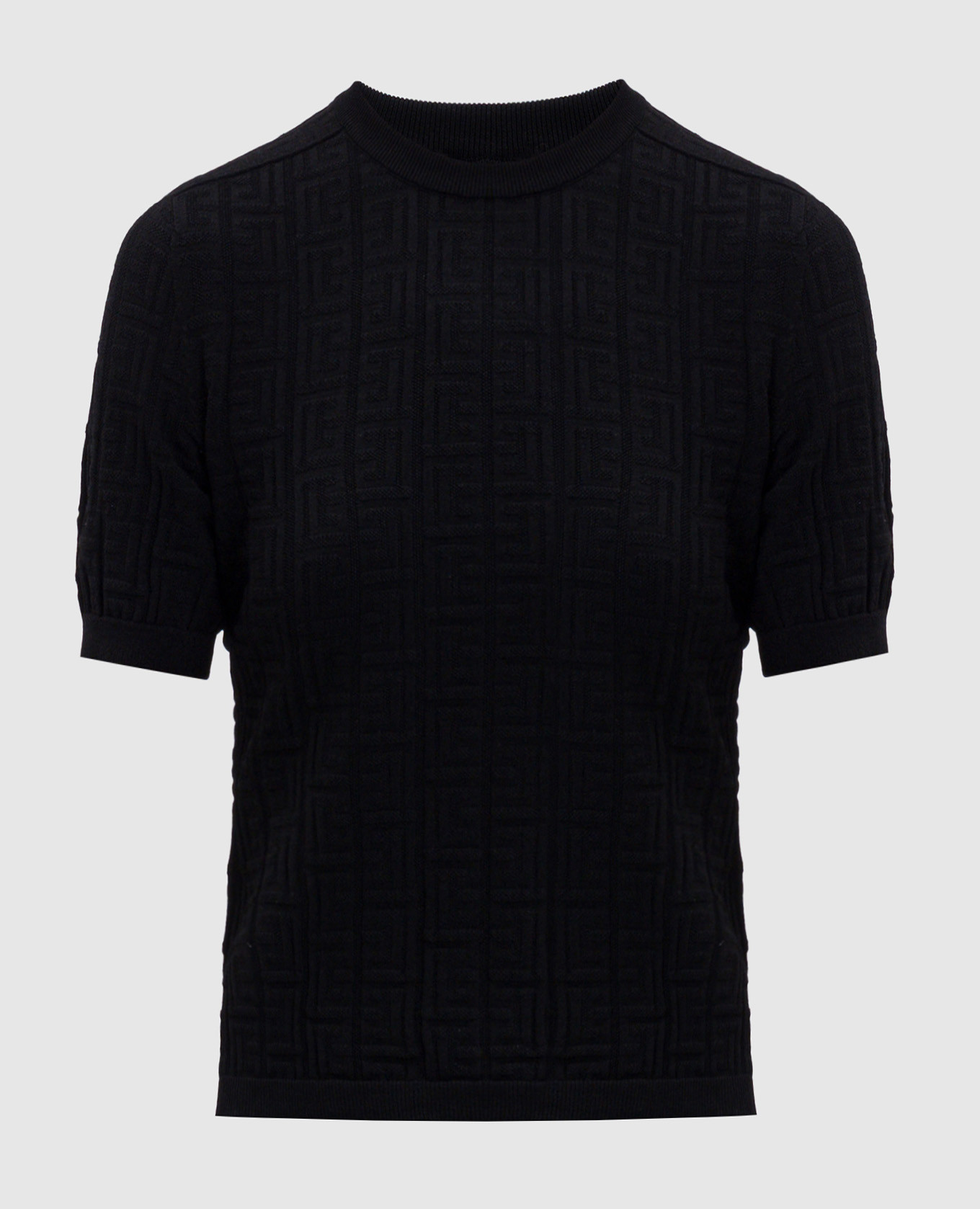 Black top with PB emblem pattern Balmain