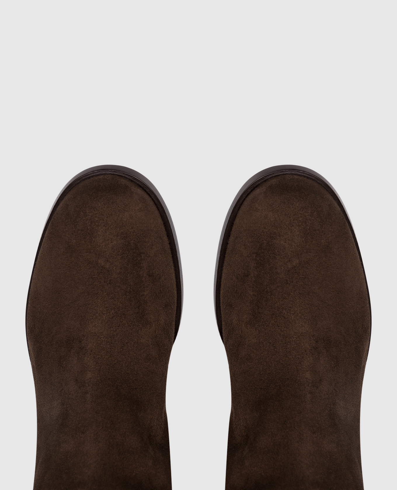 Brown suede over-the-knee boots with DG monogram logo Dolce&Gabbana 4