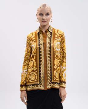 Versace Printed silk blouse 10013601A15215