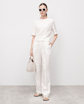 Lou Lou Studio TOBA white top with silk TOBA