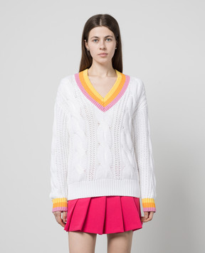 Goldbergh White CABLE pullover with textured pattern GB40420241