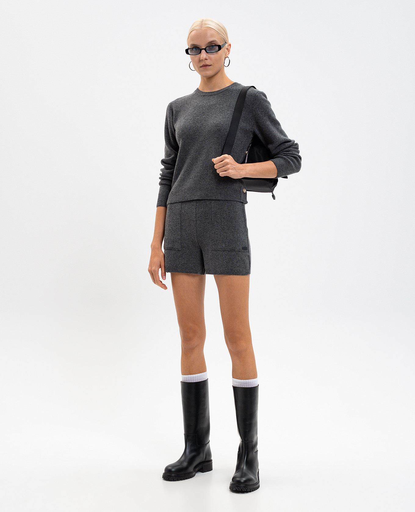 

Gray wool and cashmere jumper Juun.j, Grey