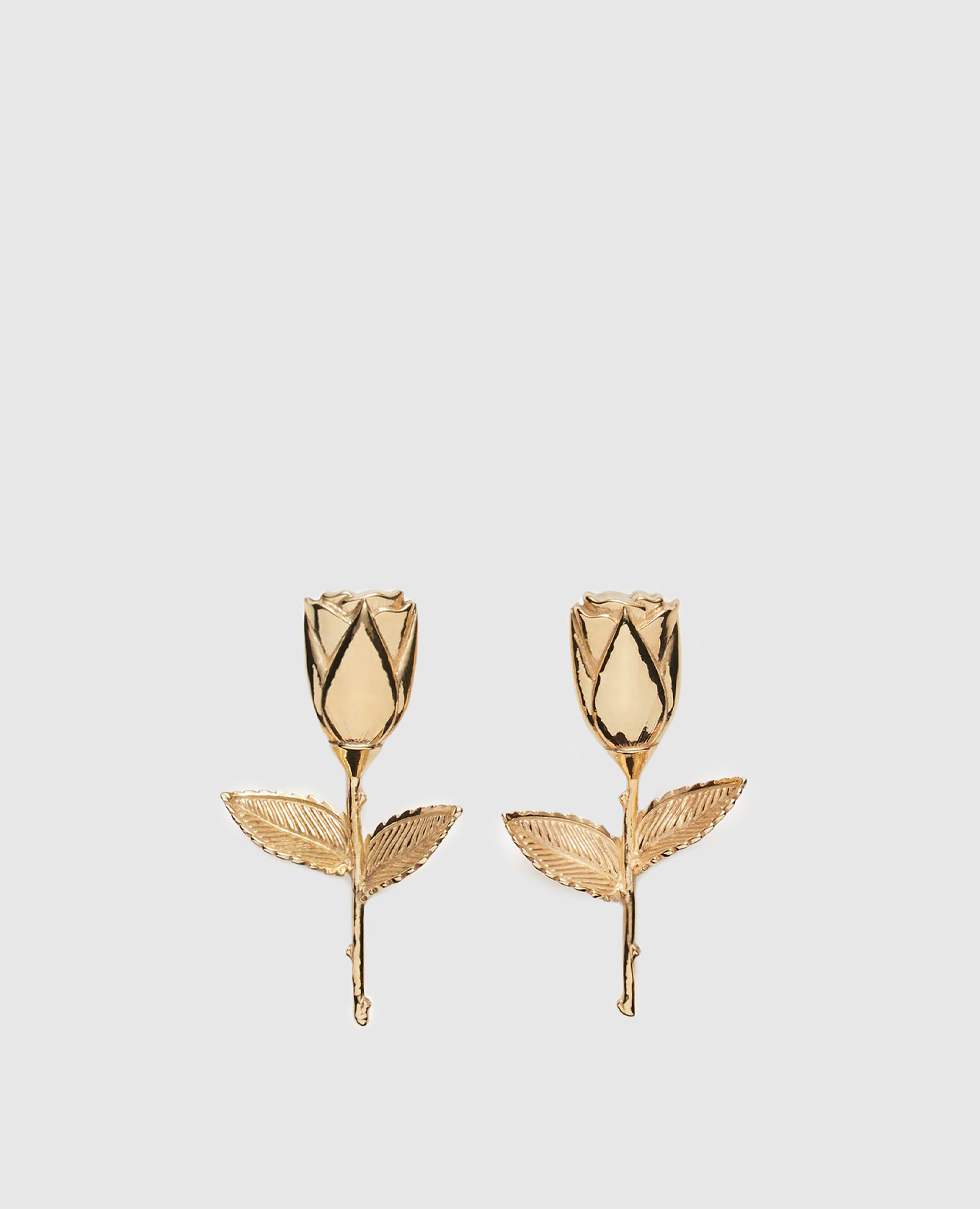

Gold earrings in the shape of a rose Magda Butrym, Golden