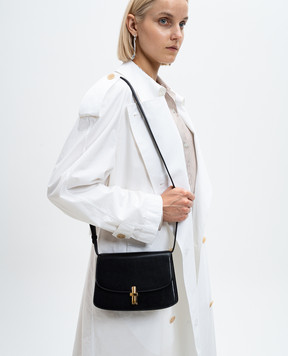 The Row Black leather cross-body bag Sofia 8.75 W1504L39