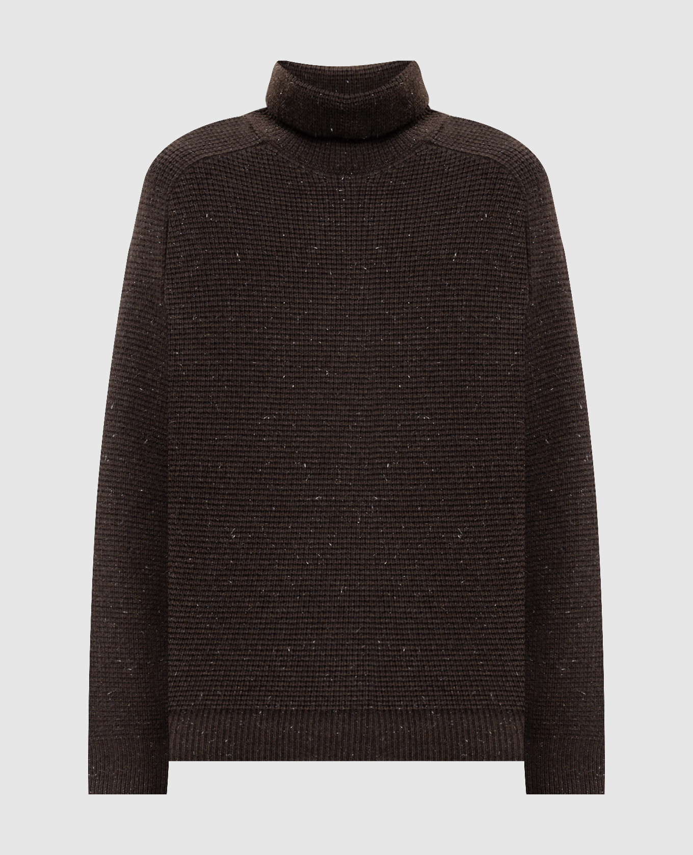 Brown sweater with wool, silk and cashmere Peserico