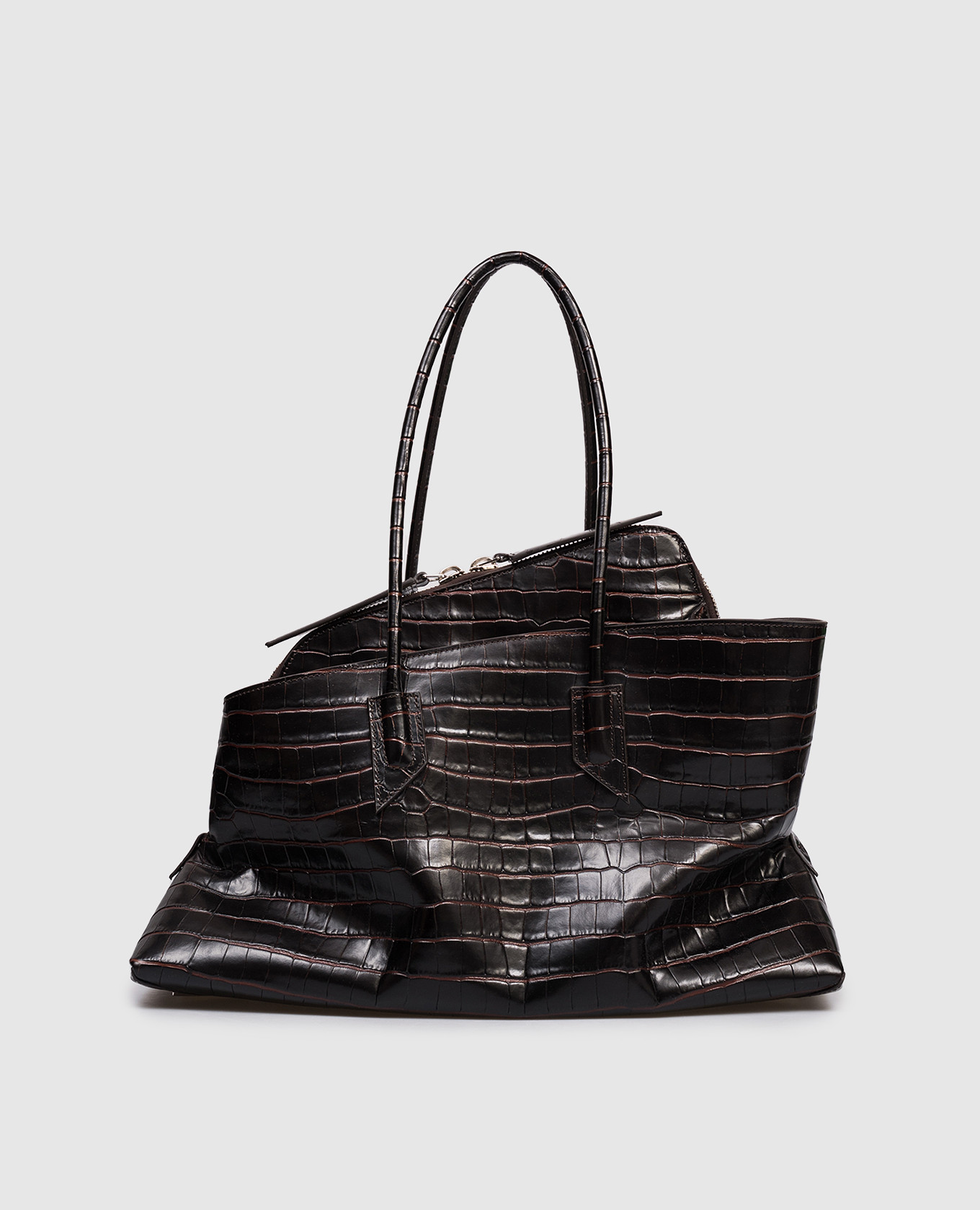 

La Passeggiata brown leather tote bag The Attico