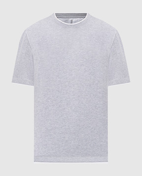 Brunello Cucinelli Grey melange T-shirt M0B137427