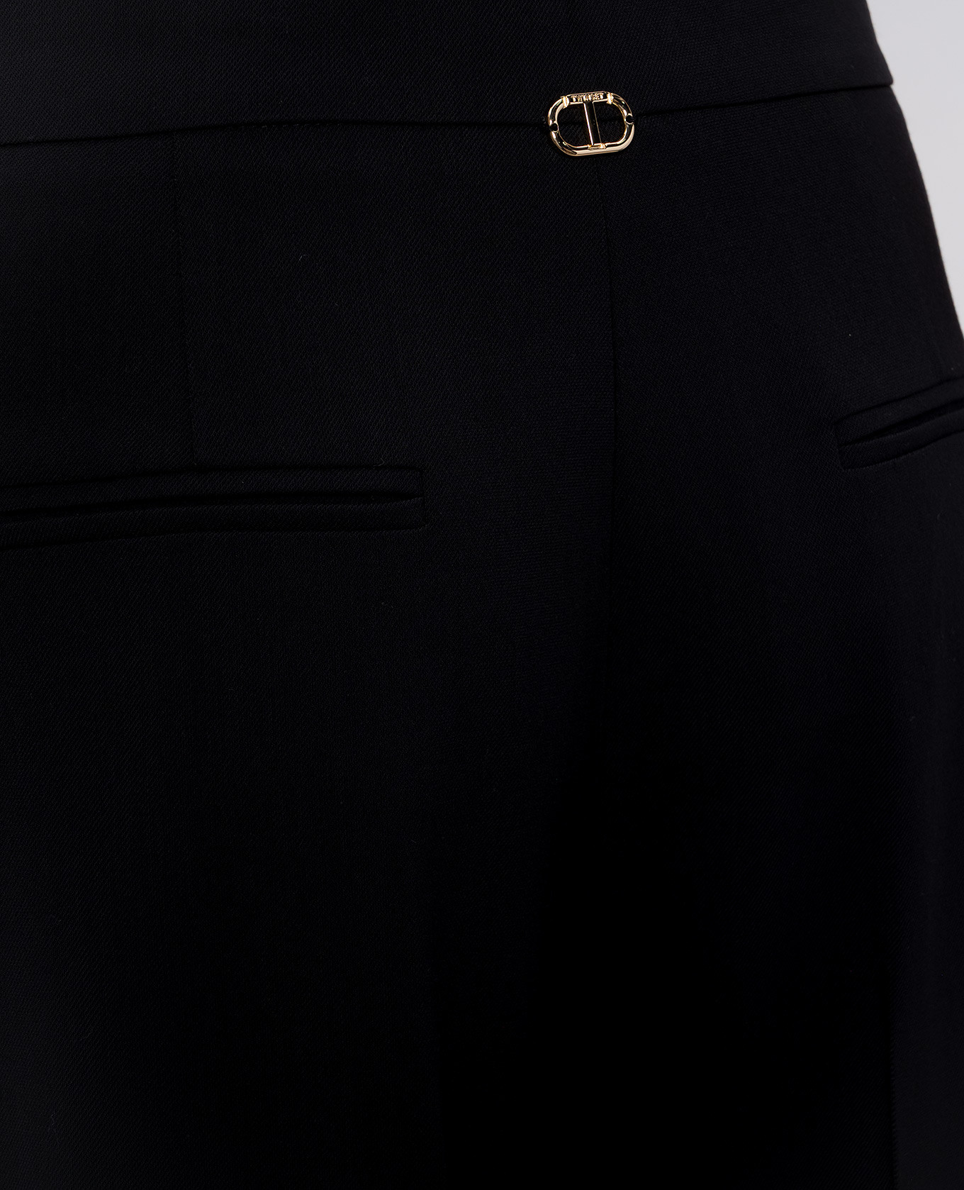 Black pants with logo Twinset 5