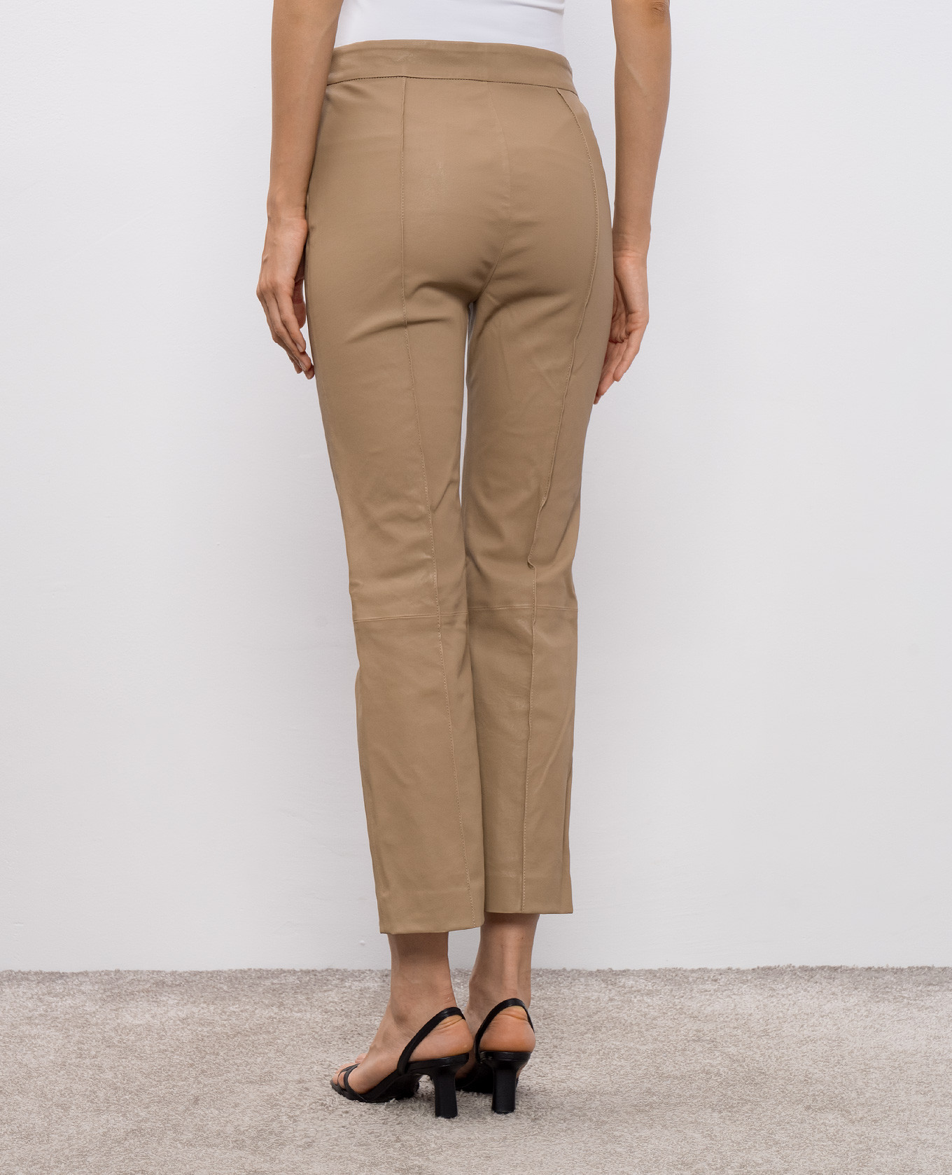 

Beige leather pants Simkhai