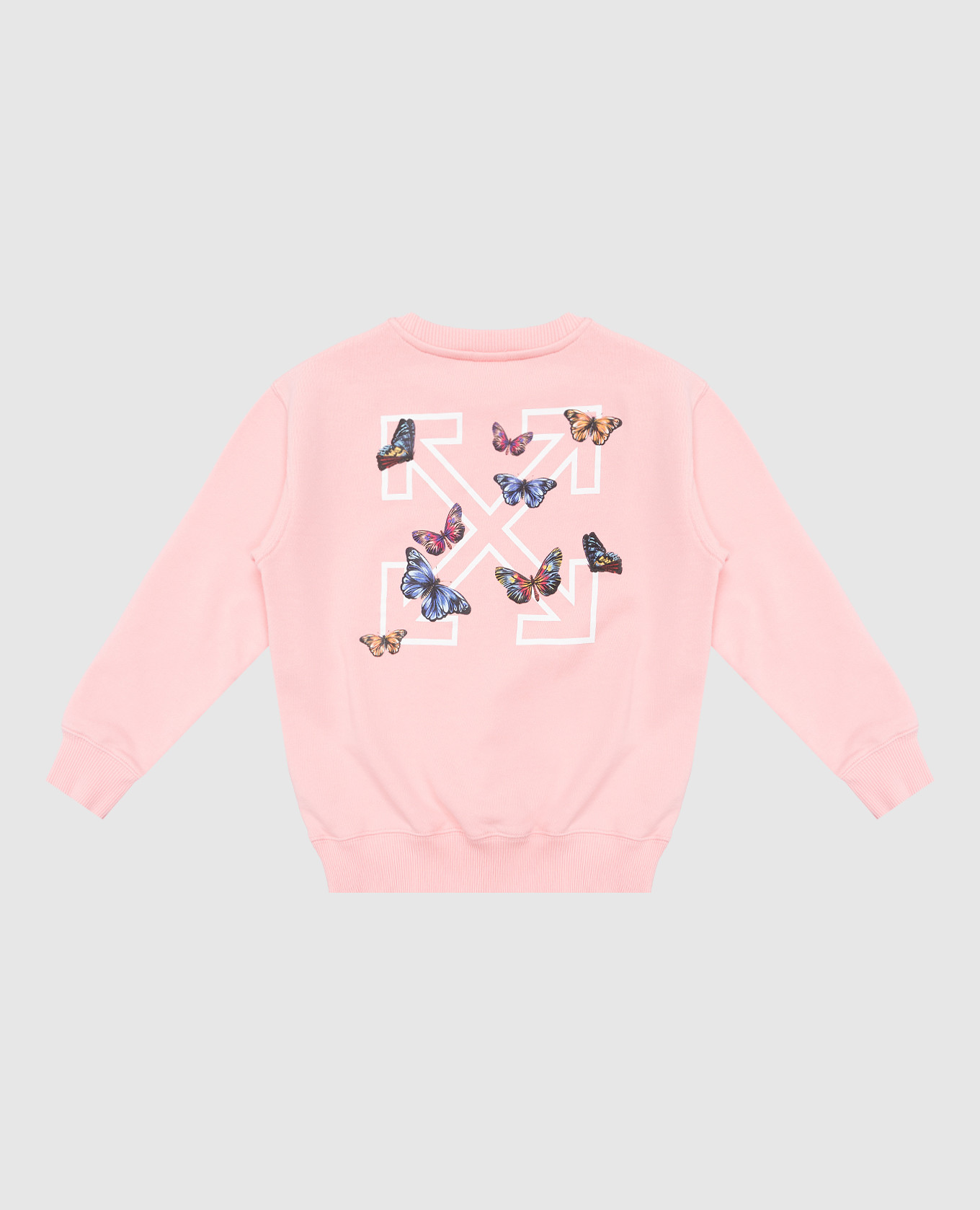 

Children's pink Butterfly sweatshirt Off-White