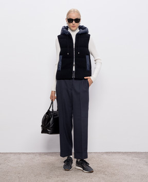 Peserico Blue pants with wool P0471002660