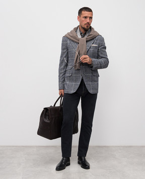Brunello Cucinelli Gray cashmere cardigan M2200106