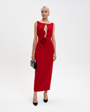 Magda Butrym Red wool midi dress DRESS13237925