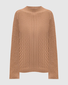 Twinset Brown wool and cashmere jumper 252TP3571