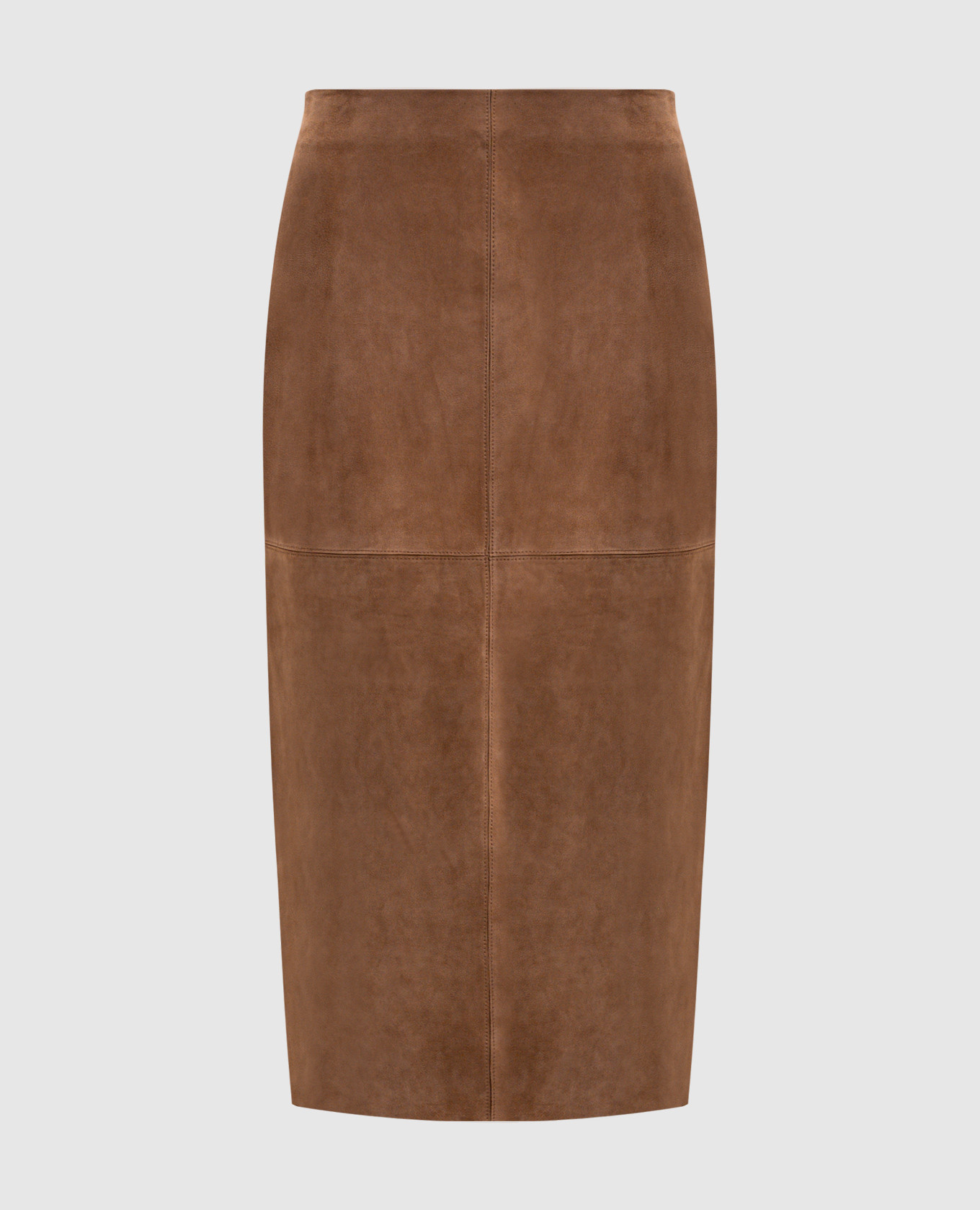 

Brown suede skirt GUELFI Max & Co