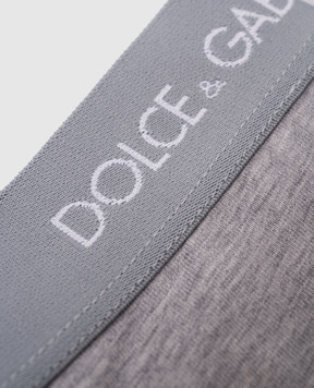 Dolce&Gabbana Children's set of gray boxer briefs with a logo L4J701ON00G