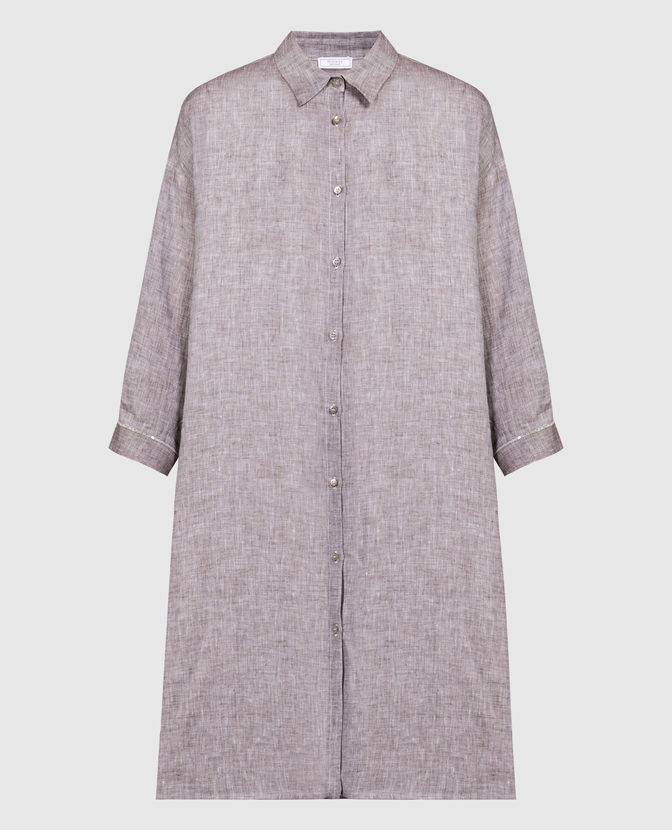 

Brown tunic with monil chain Peserico