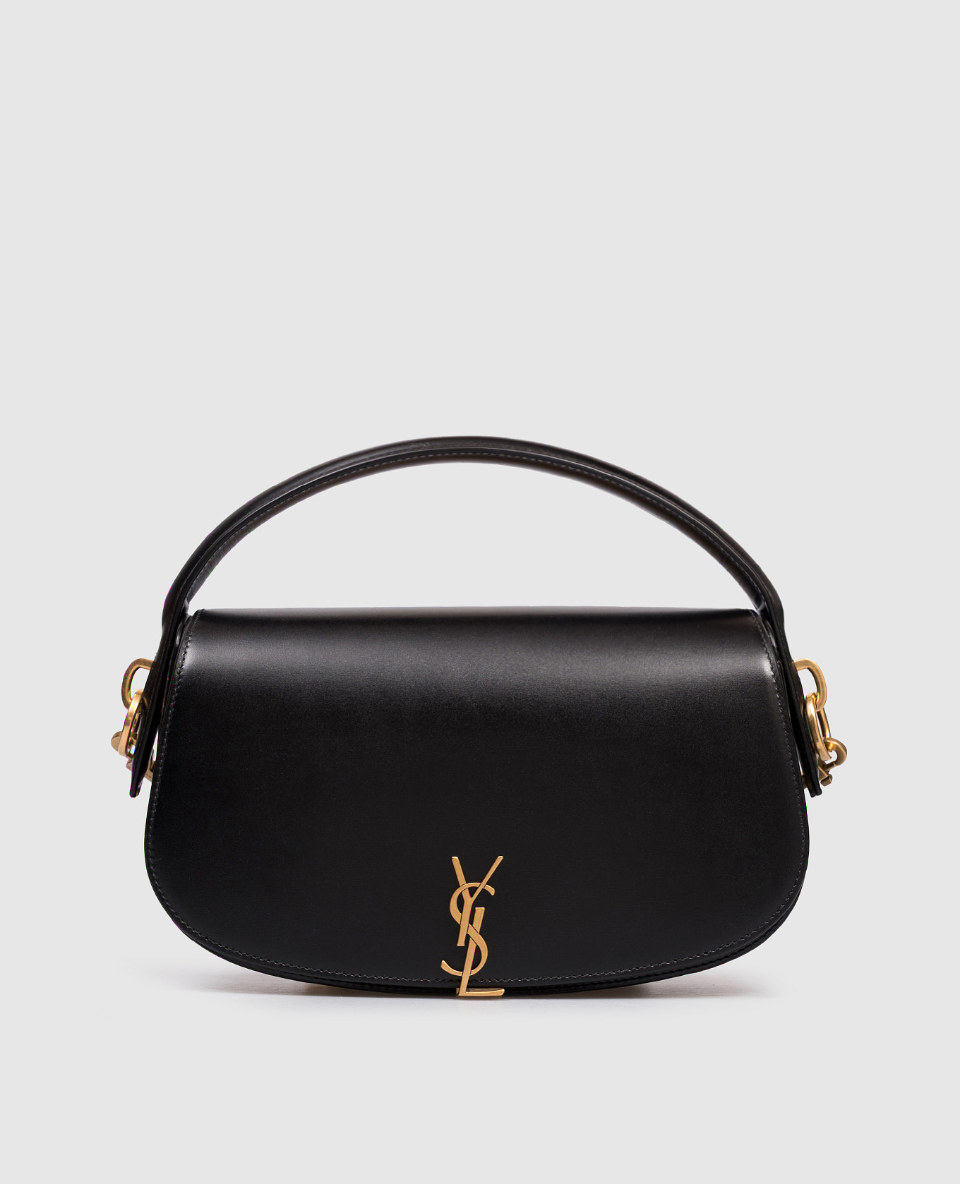 

Voltaire black leather saddle bag Saint Laurent