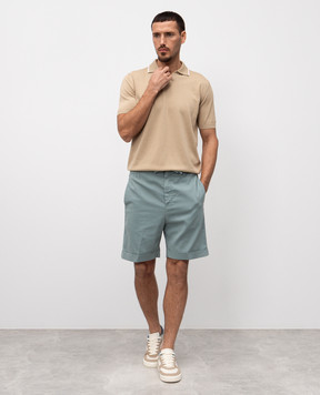 Canali Blue shorts with lapels PT0135595606