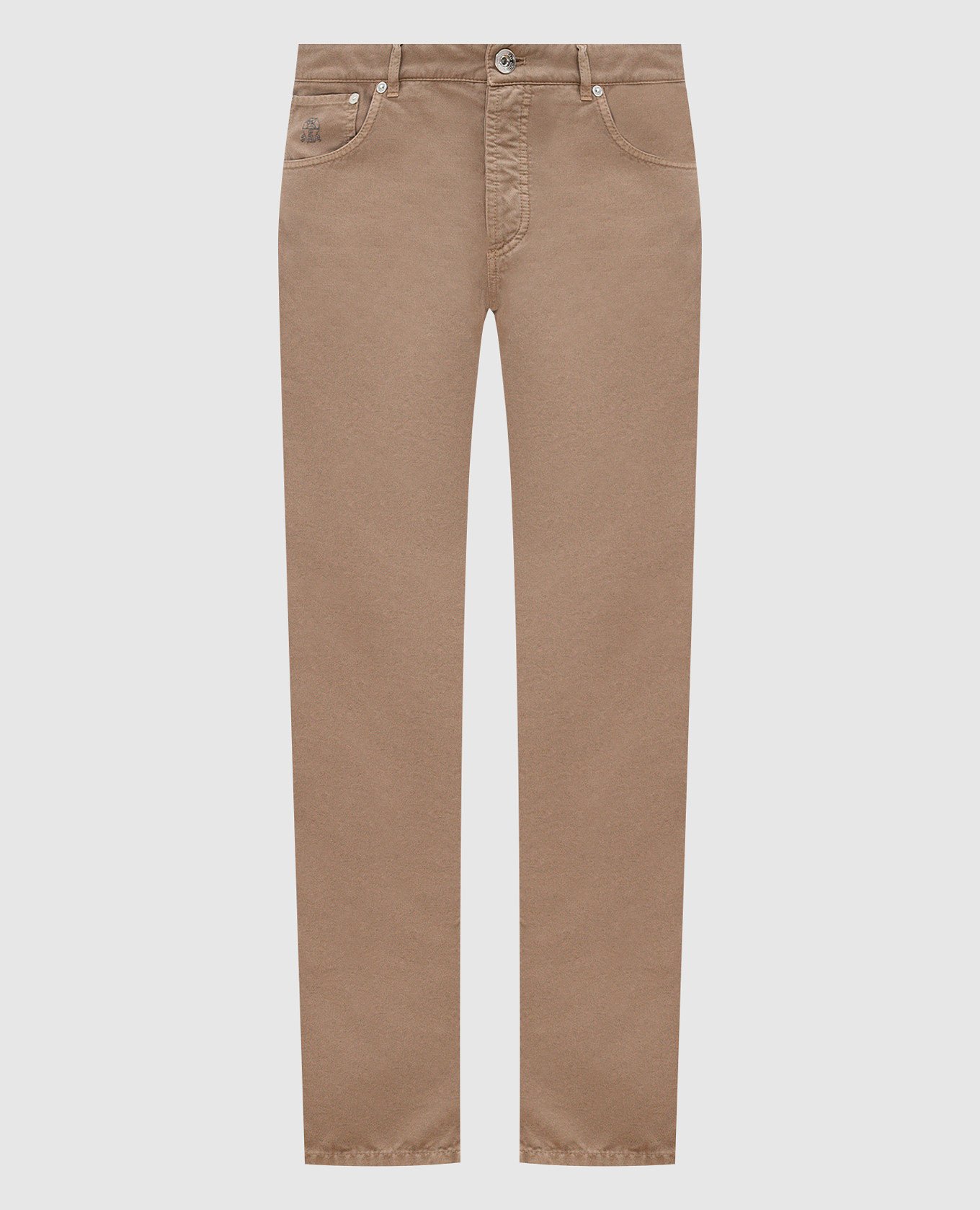 

Beige jeans with logo Brunello Cucinelli