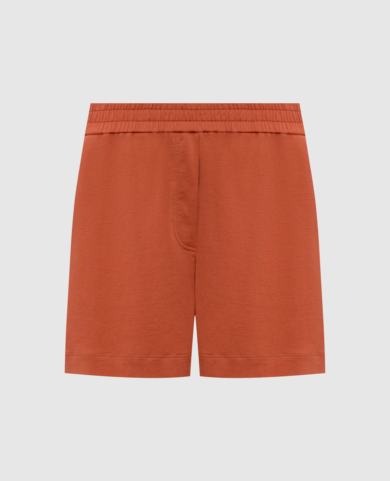 Orange shorts with monil chain Brunello Cucinelli
