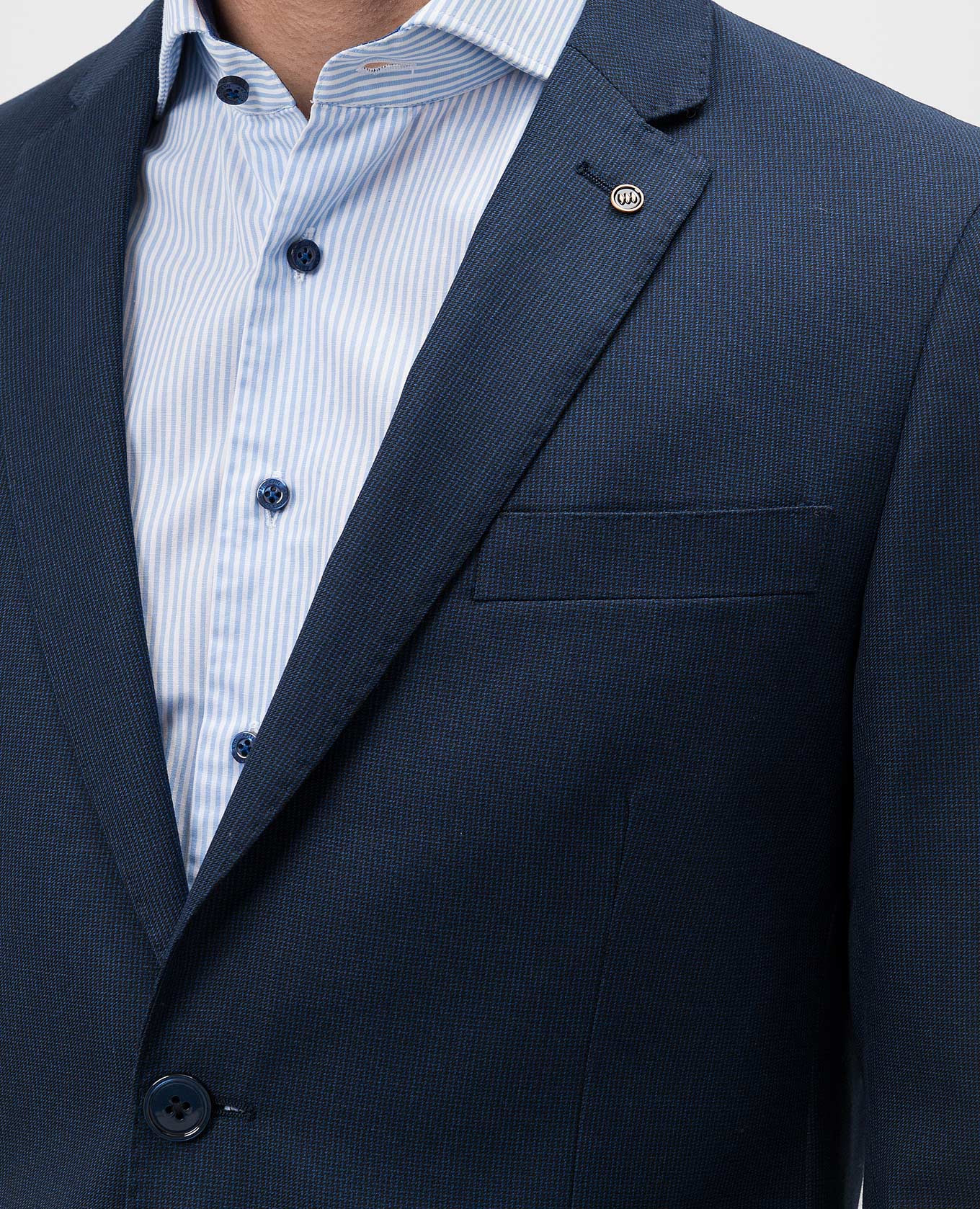 Blue patterned suit Florentino 5