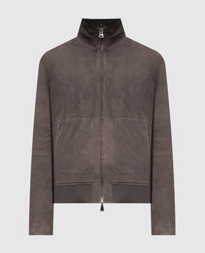 Cashmere&Whiskey Gray suede jacket 232691S964419