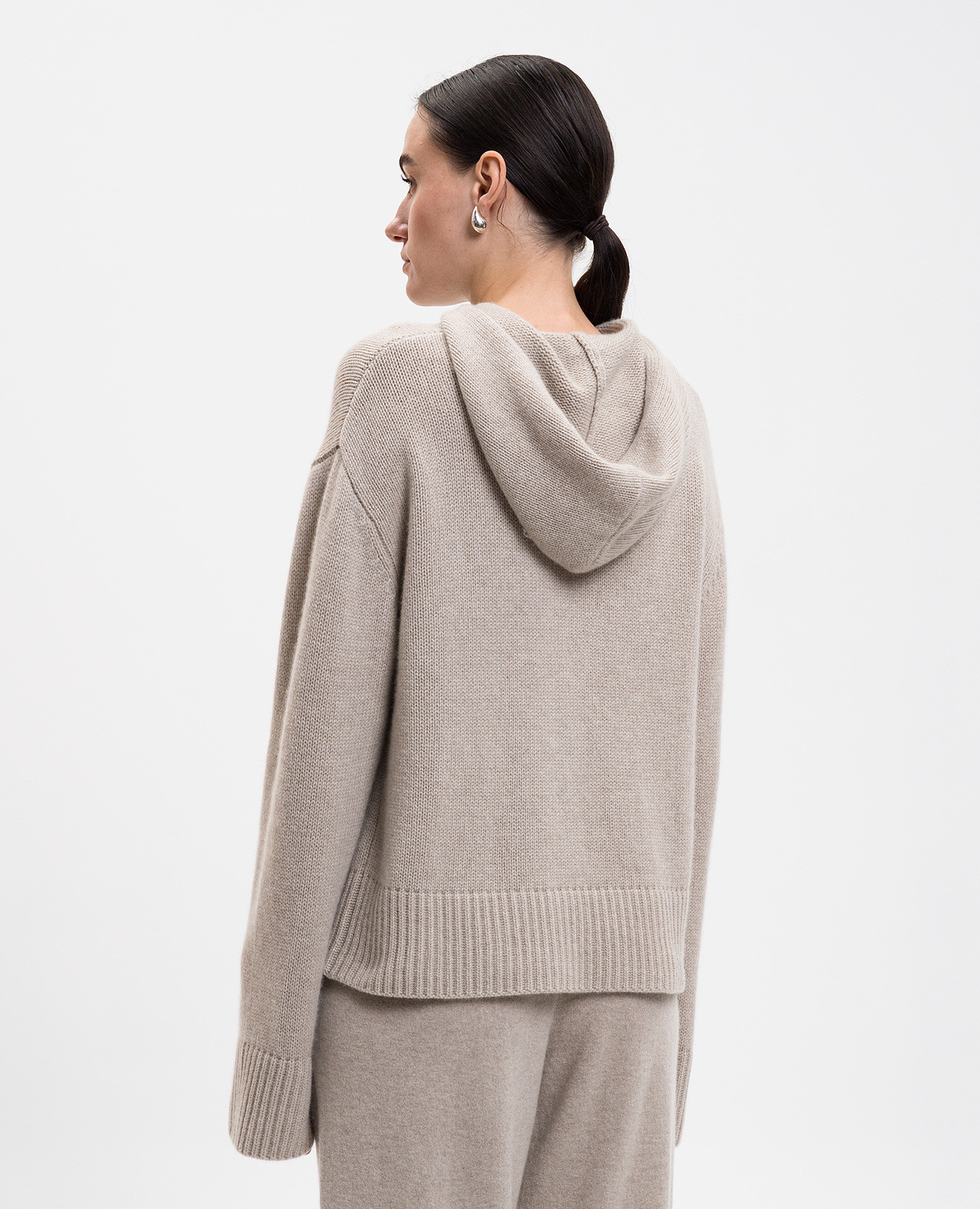 

Beige Karolin sweater with hood LISA YANG