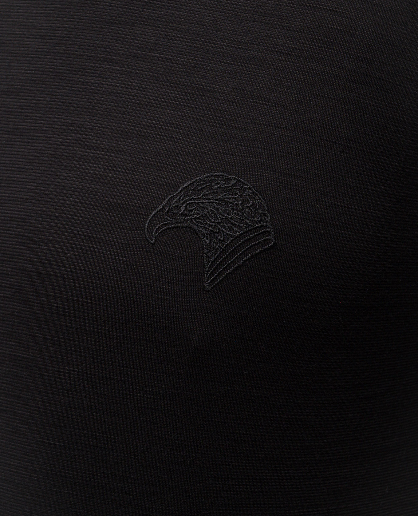 

Black wool T-shirt with embroidered logo Stefano Ricci