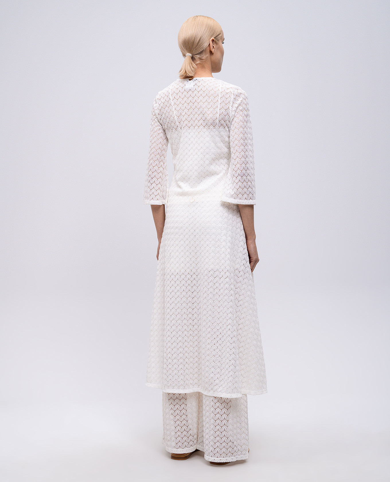 White cape with openwork pattern Twinset 4