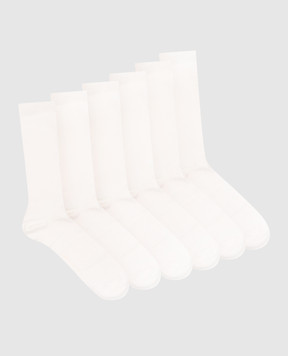 CDLP Set of white socks with logo MSO006112226