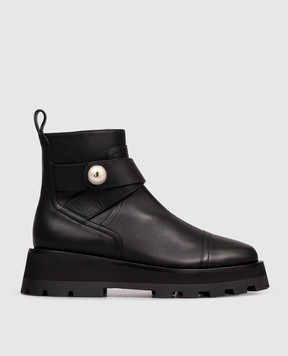 Jimmy Choo Meena black leather boots MEENAFLATSQM