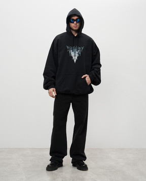 Vetements Blue hoodie with logo UA66HD740B
