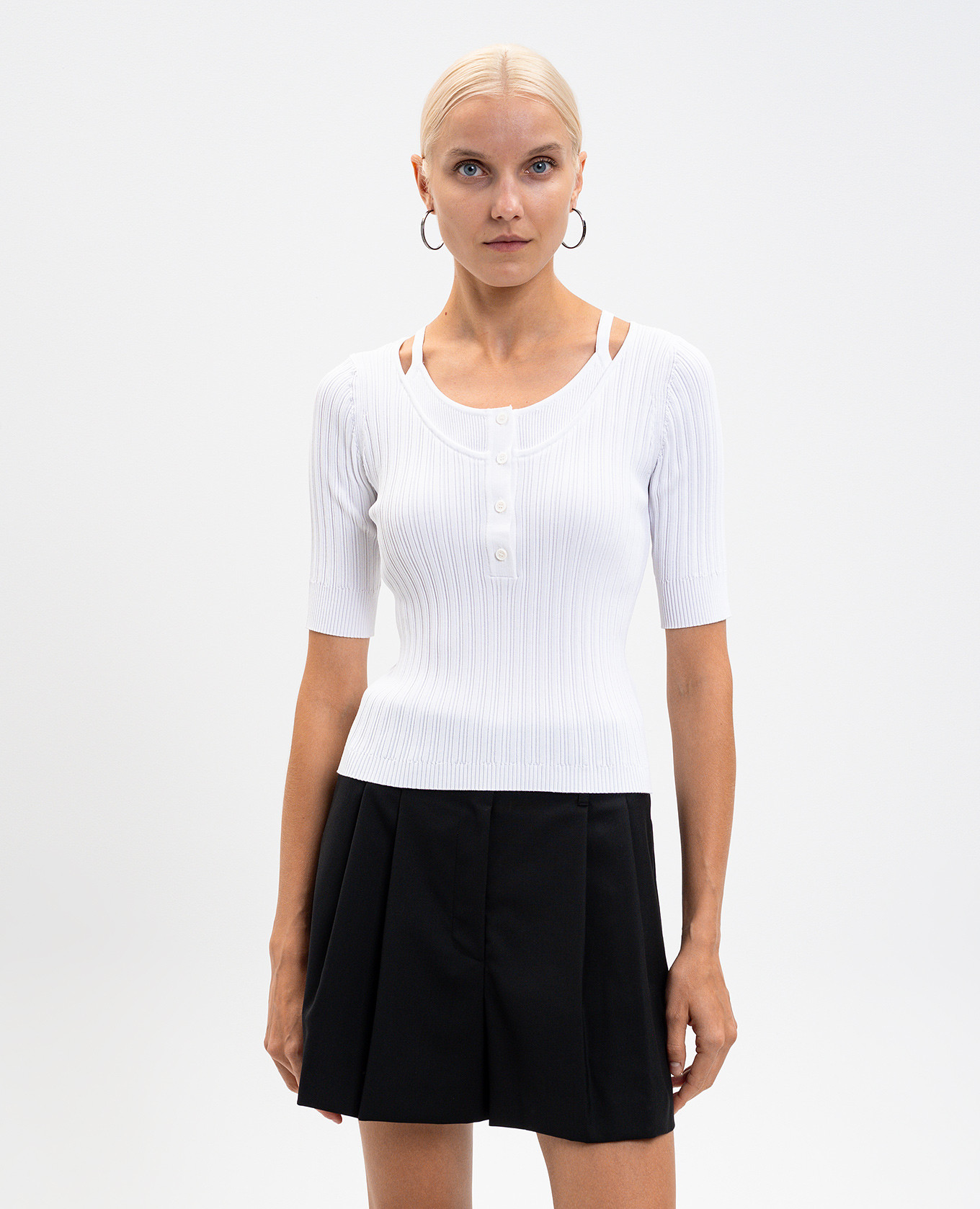 White ribbed top Juun.j 4