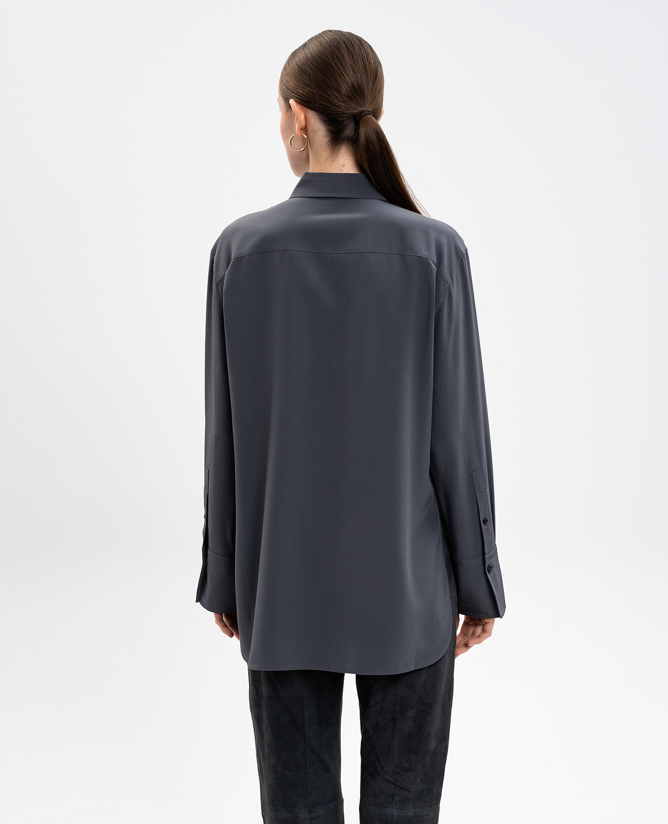 Joe grey silk blouse JOSEPH 4