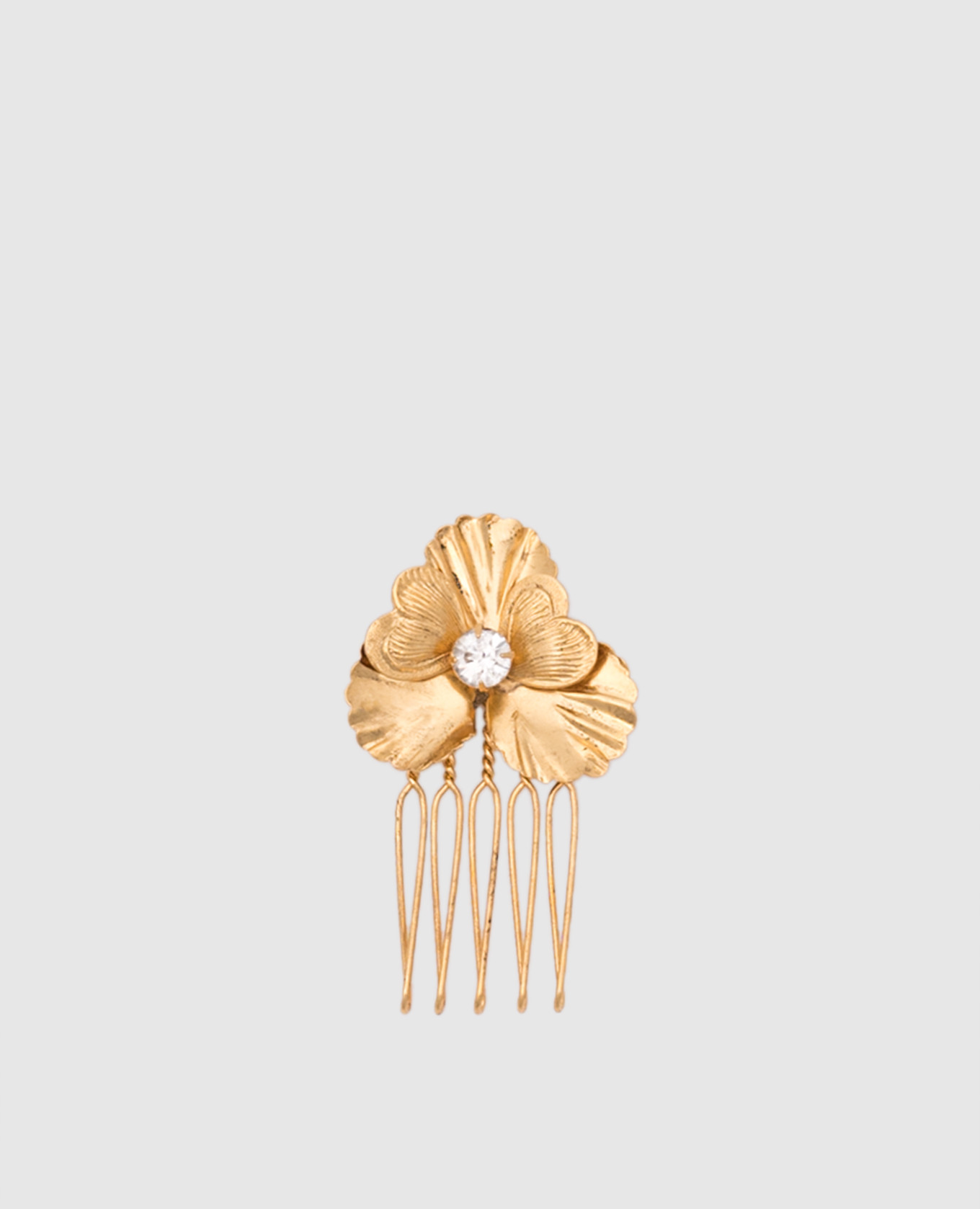 

Poppy hair comb with 14k gold plating LELET NY, Golden
