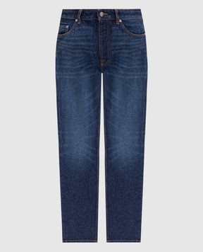 Palm Angels Blue jeans with a distressed effect PMYA039F24DEN002
