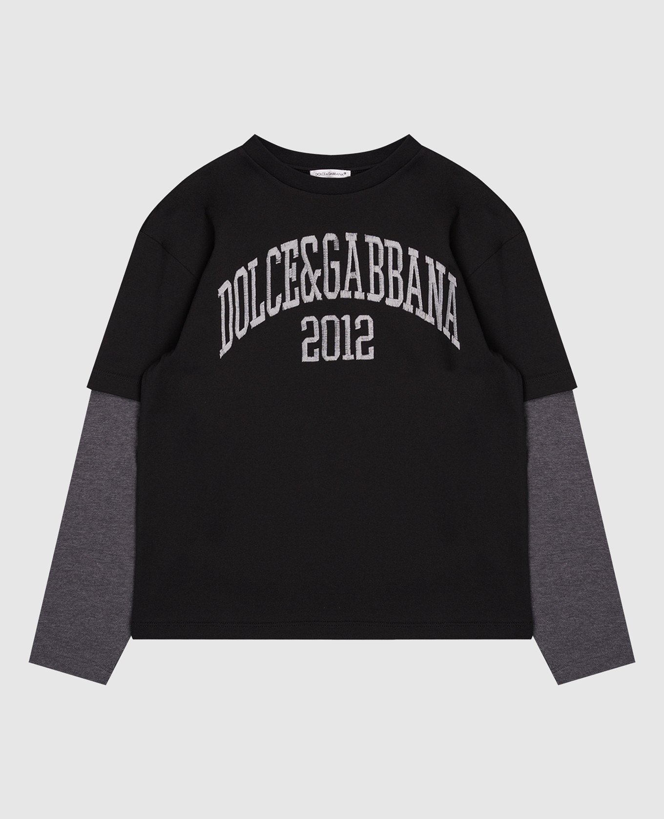 

Children's black long-sleeve double-layer design Dolce&Gabbana