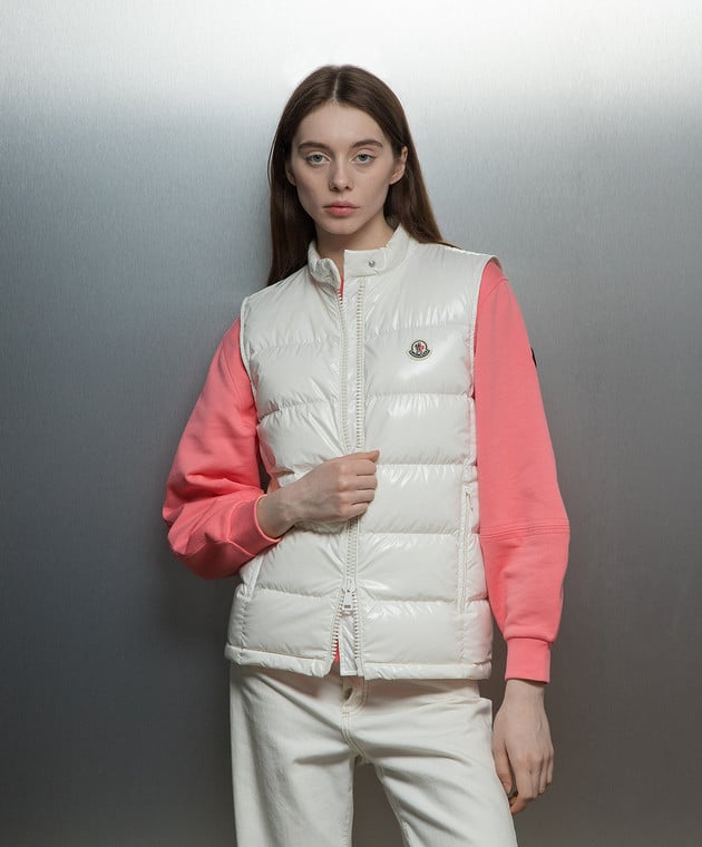 ジャケット MONCLER | Alcibia Down Vest Moncler: Pink Alcibia Down Vest | SSENSE