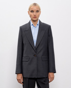 Max Mara BOLSENA gray wool jacket BOLSENA