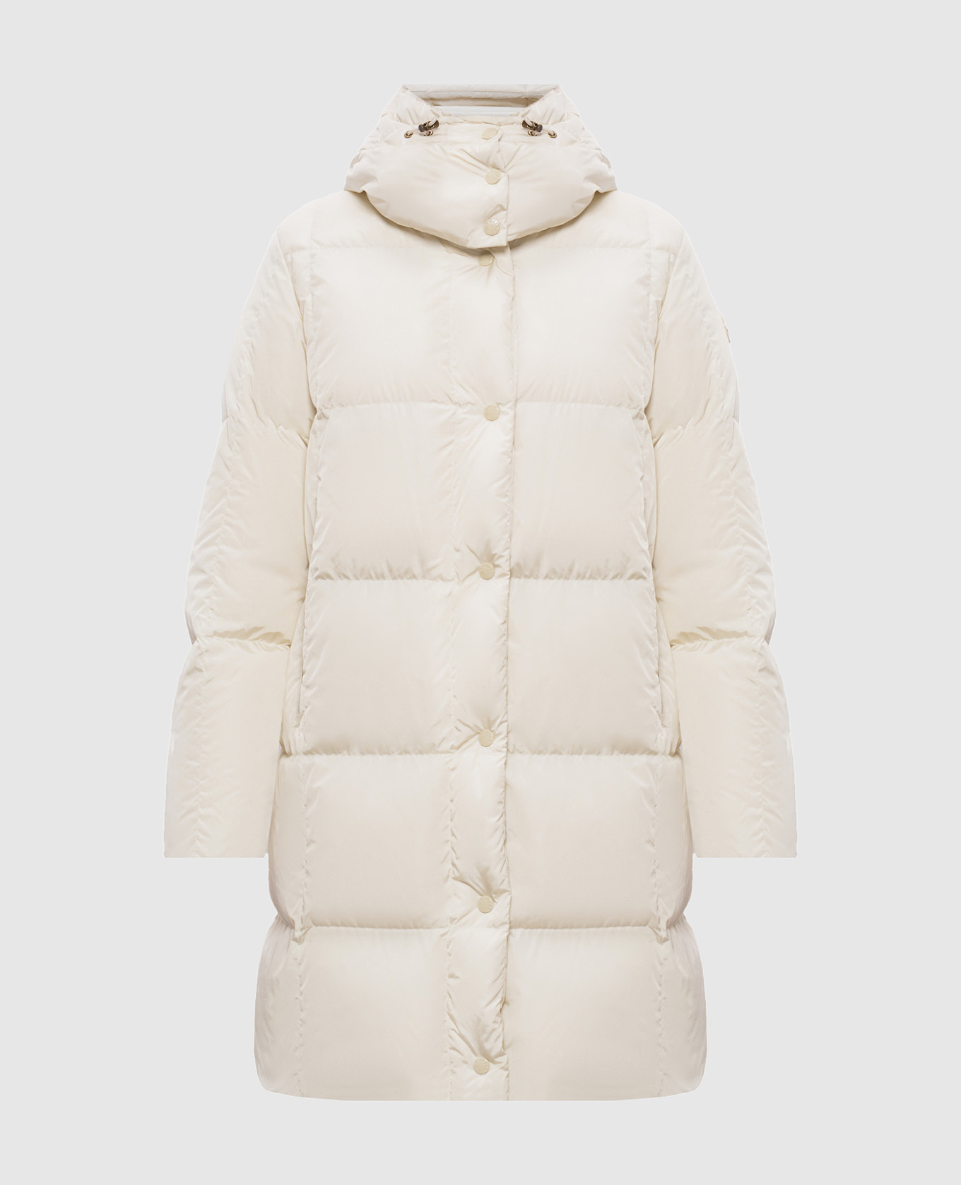 

Beige down jacket with logo patch Moncler