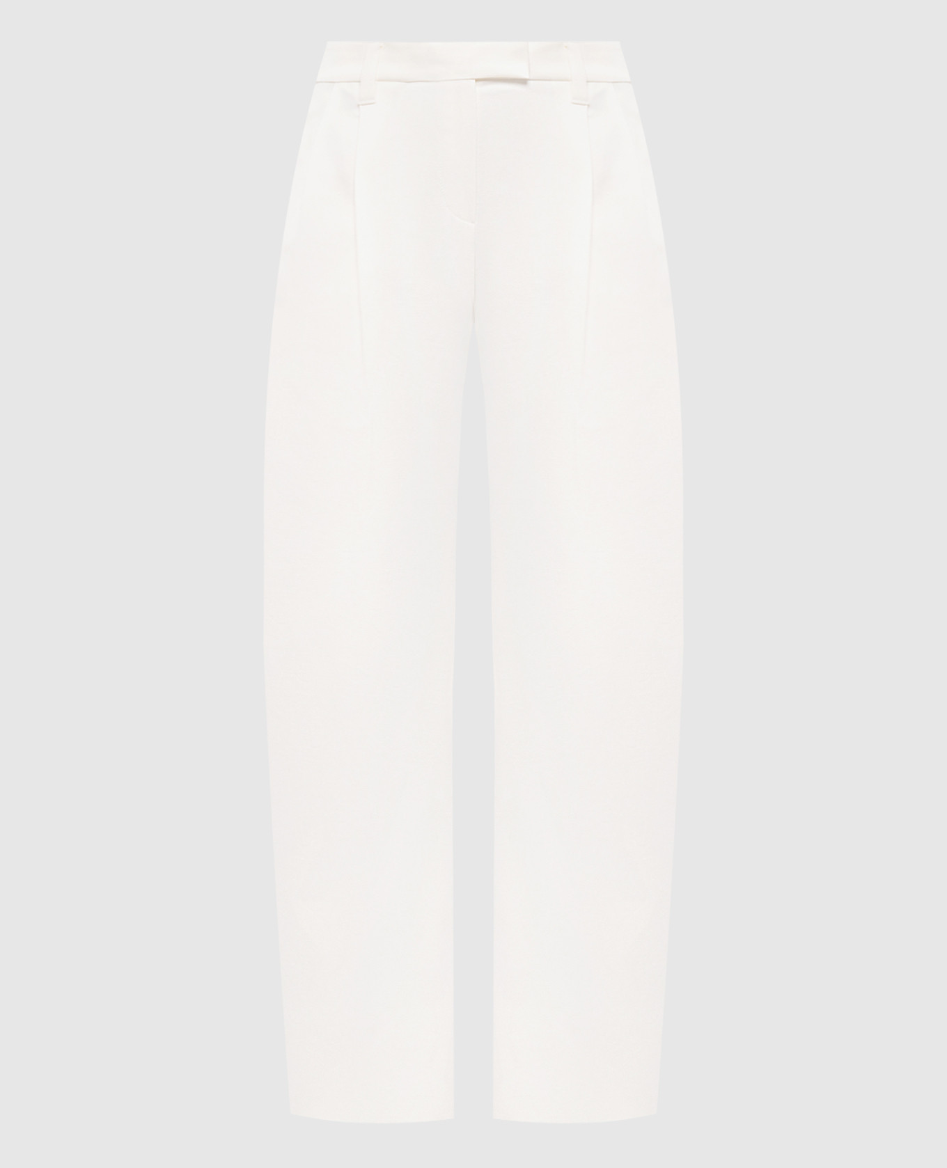 White pants with a monil chain Brunello Cucinelli