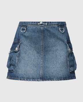 Coperni Minifalda vaquera azul con bolsillos COPJ49252