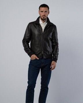 Cashmere&Whiskey Brown deerskin jacket BOMBERPELLE1